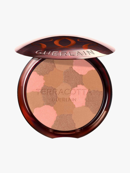 Guerlain Sunkissed Natural Healthy Glow Powder in branded component on a light gray background