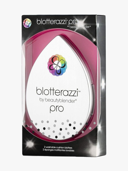 Beautyblender Blotterazzi box of beauty blender shaped blotters on light gray background
